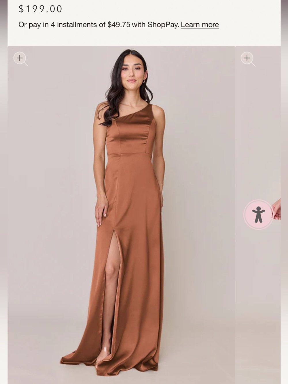 Revelry Inez Satin Dress